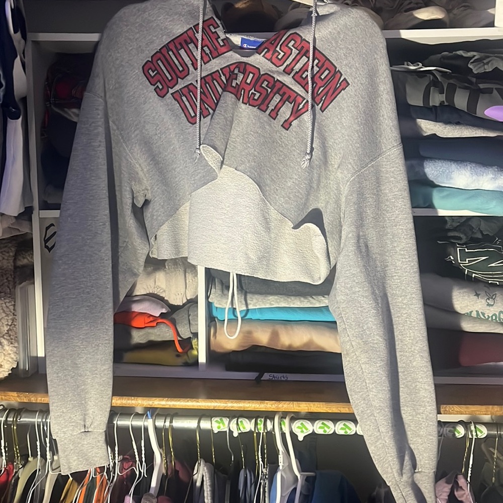 cropped hoodie